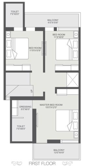 bella casa Floor Plan First Floor Plan