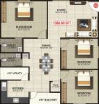 MBM Serenity (3BHK+2T (1,386 sq ft) 1386 sq ft) MBM Serenity (3BHK+2T (1,386 sq ft) 1386 sq ft)