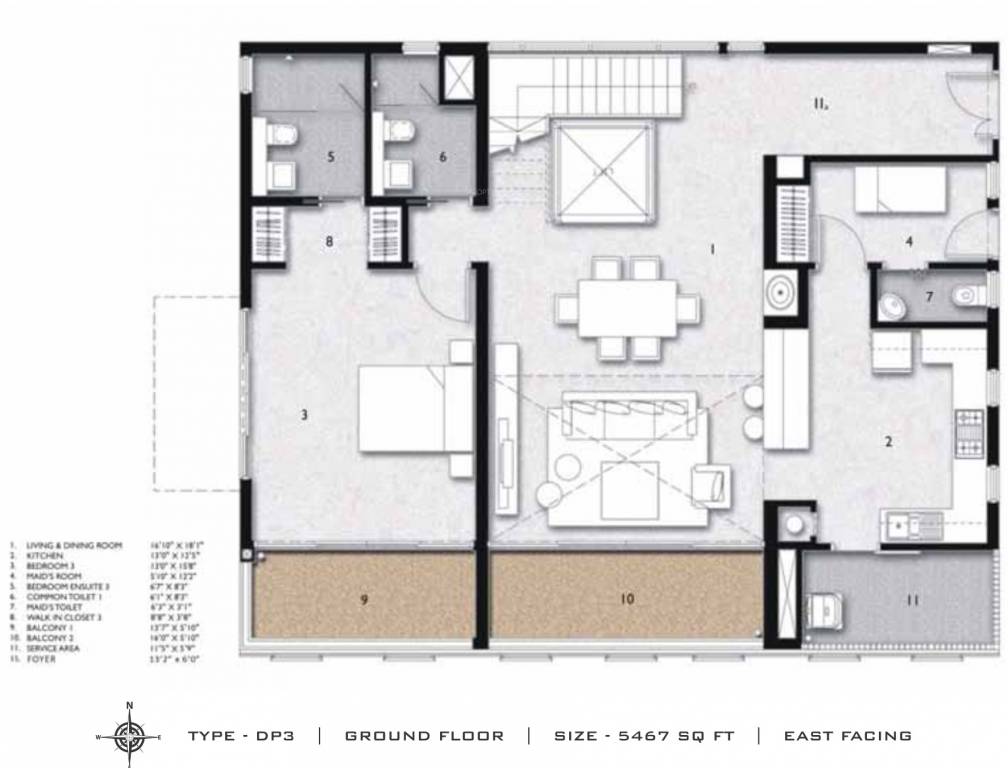 Aliens Space Station Township (4BHK+6T (5,467 sq ft) + Servant Room 5467 sq ft)