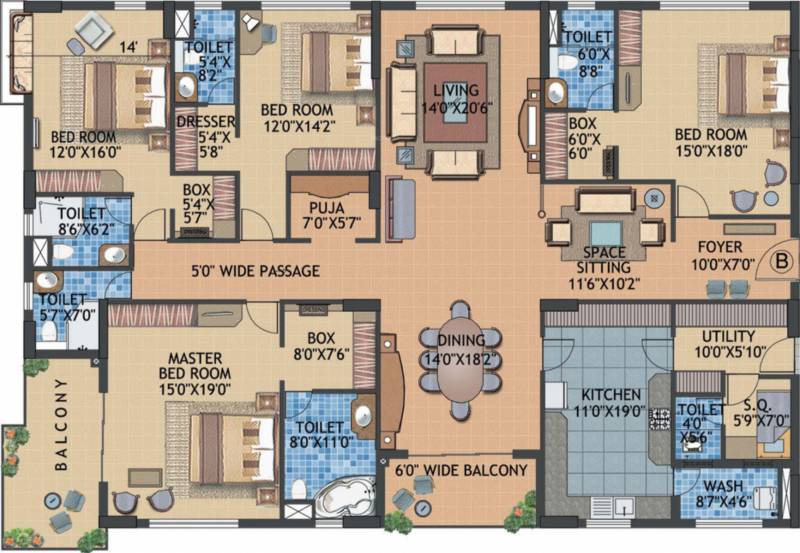 Infinity Signature Estates (4BHK+5T (4,255 sq ft) + Servant Room 4255 sq ft)