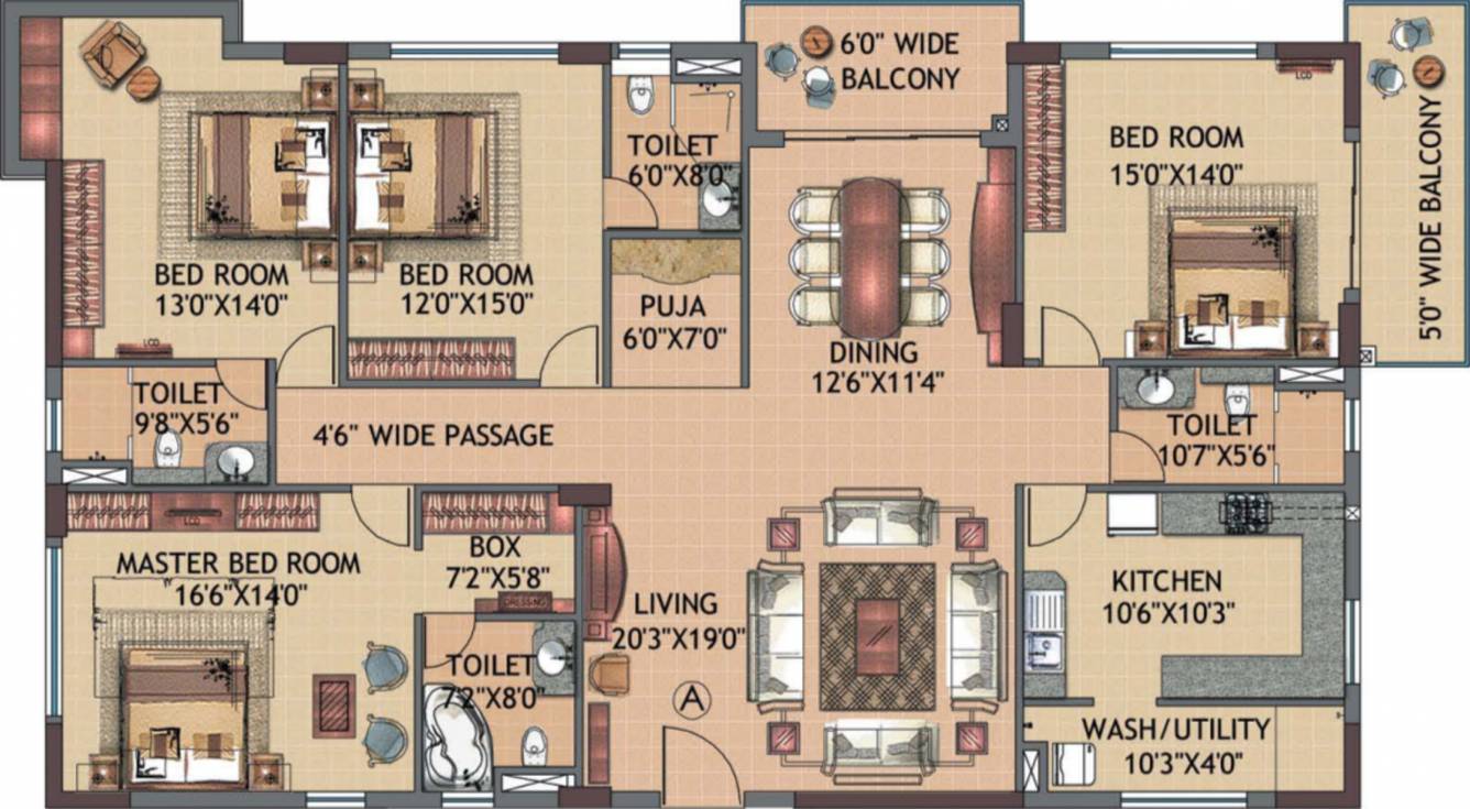 Infinity Signature Estates (4BHK+4T (3,247 sq ft) + Pooja Room 3247 sq ft)