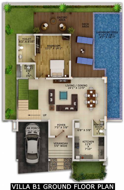 Rainforest Boulevard (3BHK+4T (3,256 sq ft) 3256 sq ft)