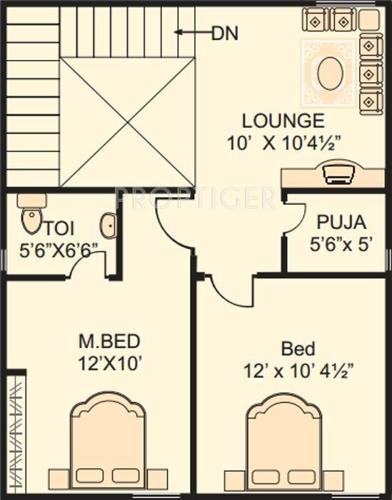 Bliss Venkateshwara Residency (3BHK+2T (1,470 sq ft)   Pooja Room 1470 sq ft)