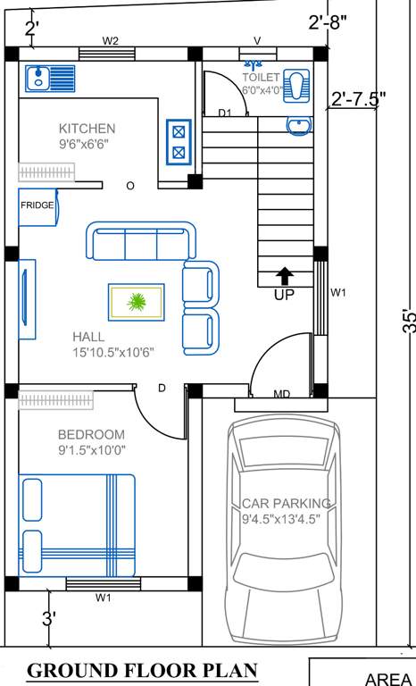  kalam avenue Floor Plan Ground Floor Plan