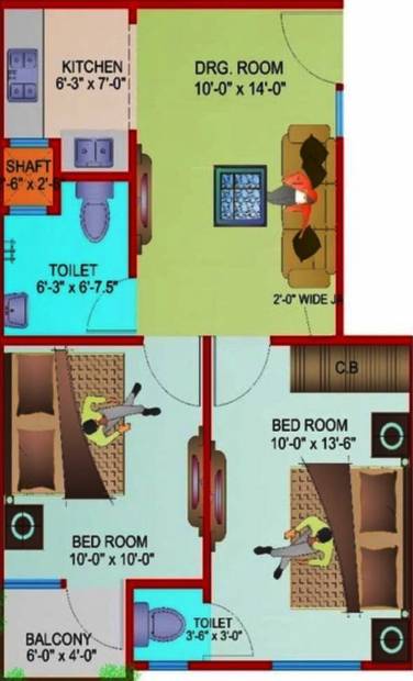 Satyam SBI Residency 11 (2BHK+2T (750 sq ft) 750 sq ft)