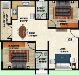 DS Suncrest (2BHK+2T (1,270 sq ft) 1270 sq ft) DS Suncrest (2BHK+2T (1,270 sq ft) 1270 sq ft)