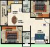 DS Suncrest (2BHK+2T (1,270 sq ft) 1270 sq ft)
