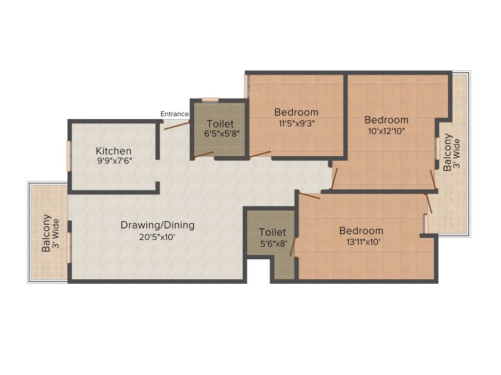 Tulsi Shri Tulsi Classic (3BHK+2T (1,475 sq ft) 1475 sq ft) Tulsi Shri Tulsi Classic (3BHK+2T (1,475 sq ft) 1475 sq ft)