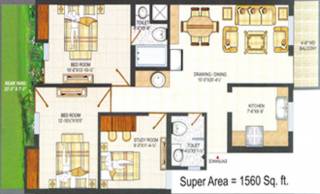 Tulsi Shri Tulsi Classic (3BHK+2T (1,560 sq ft) 1560 sq ft) Tulsi Shri Tulsi Classic (3BHK+2T (1,560 sq ft) 1560 sq ft)