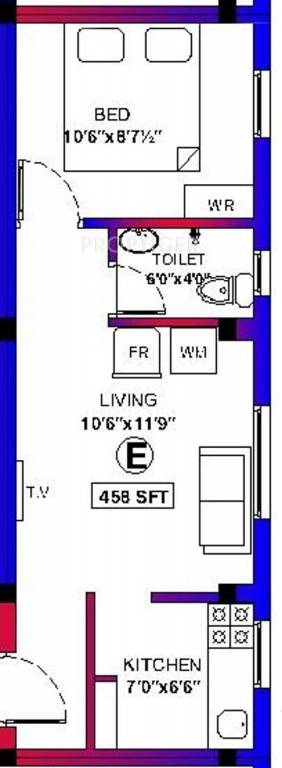 Malainur Kavitham (1BHK+1T (458 sq ft) 458 sq ft)