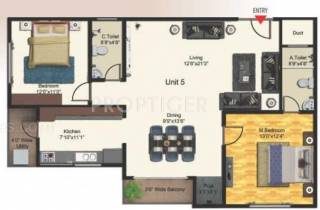 Nest SLV Symphony (2BHK+2T (1,298 sq ft) Pooja Room 1298 sq ft) Nest SLV Symphony (2BHK+2T (1,298 sq ft) Pooja Room 1298 sq ft)