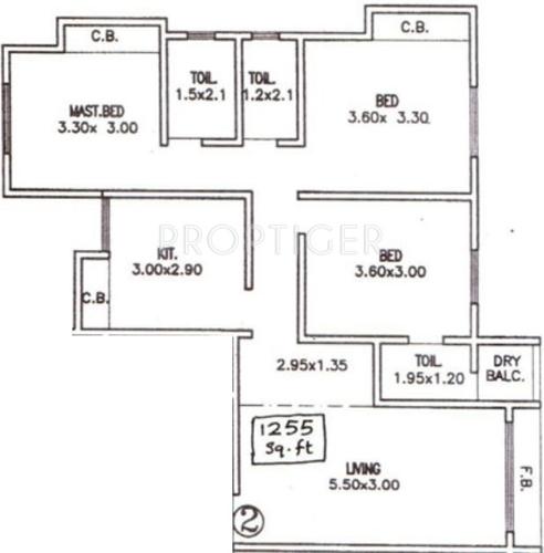 Coral Heights (3BHK+3T (1,255 sq ft) 1255 sq ft) Coral Heights (3BHK+3T (1,255 sq ft) 1255 sq ft)