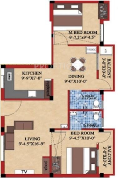 Shree Shree Guru Flats (2BHK+2T (902 sq ft)   Pooja Room 902 sq ft)
