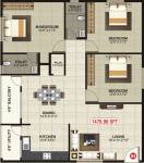 MBM Serenity (3BHK+2T (1,476 sq ft) + Pooja Room 1476 sq ft) MBM Serenity (3BHK+2T (1,476 sq ft) + Pooja Room 1476 sq ft)