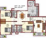 Confident Phoenix (3BHK+3T (1,355 sq ft) 1355 sq ft)