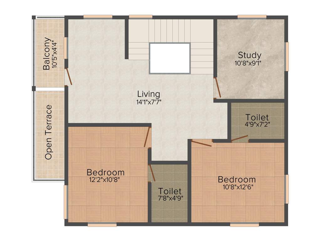 Shreeji Vrindavan Garden 2 (3BHK+3T (2,052 sq ft) + Study Room 2052 sq ft)