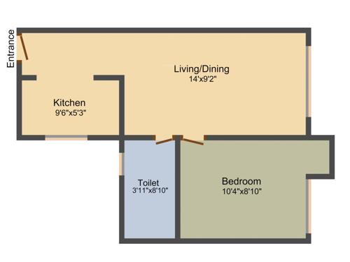 Nikhil Kanchenjunga (1BHK+1T (473 sq ft) 473 sq ft)