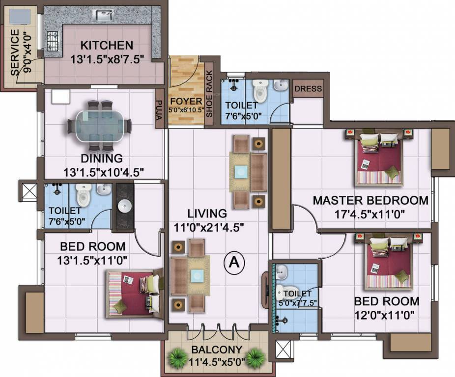 KCee Vasantham (3BHK+3T (1,750 sq ft) 1750 sq ft) KCee Vasantham (3BHK+3T (1,750 sq ft) 1750 sq ft)