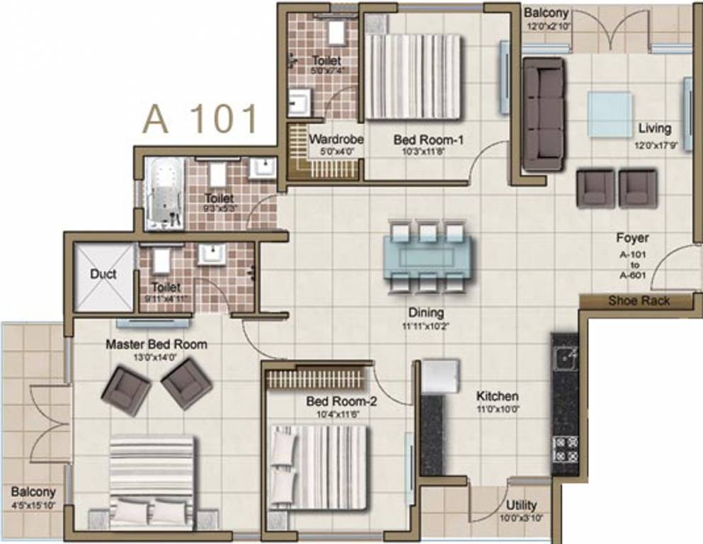 Indburgh Serenity (3BHK+3T (1,650 sq ft) 1650 sq ft) Indburgh Serenity (3BHK+3T (1,650 sq ft) 1650 sq ft)