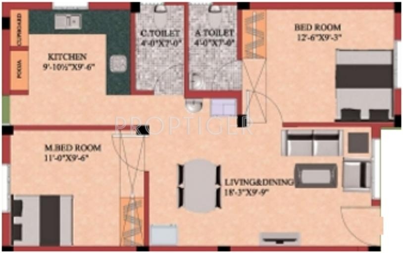 Shree Shree Siva Flats (2BHK+2T (794 sq ft) 794 sq ft) Shree Shree Siva Flats (2BHK+2T (794 sq ft) 794 sq ft)