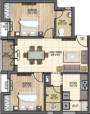 Pearl Park View (2BHK+2T (1,025 sq ft) 1025 sq ft) Pearl Park View (2BHK+2T (1,025 sq ft) 1025 sq ft)