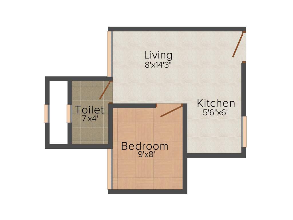 Kartik The Palazzo (1RK+1T (400 sq ft) 400 sq ft)