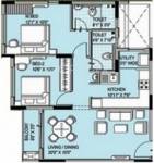 XS Symphony (2BHK+2T (971 sq ft) 971 sq ft)
