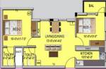AKS Sunstone (2BHK+2T (796 sq ft)   Pooja Room 796 sq ft)