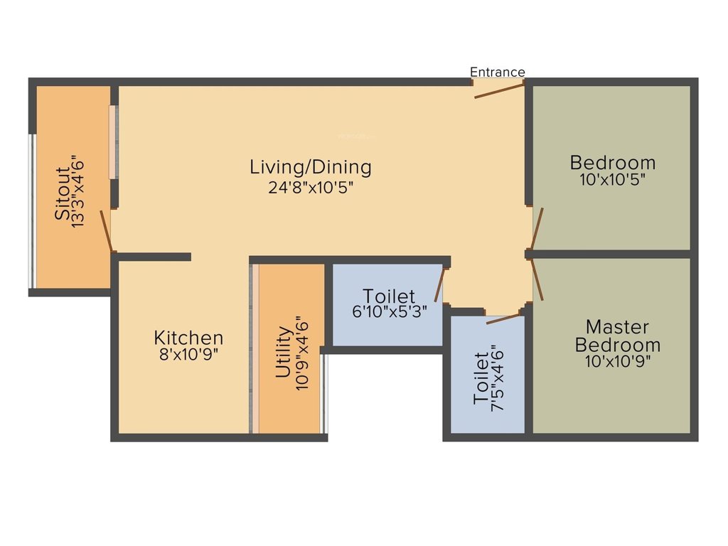 Splendid Lake Dews (2BHK+2T (1,005 sq ft) 1005 sq ft)