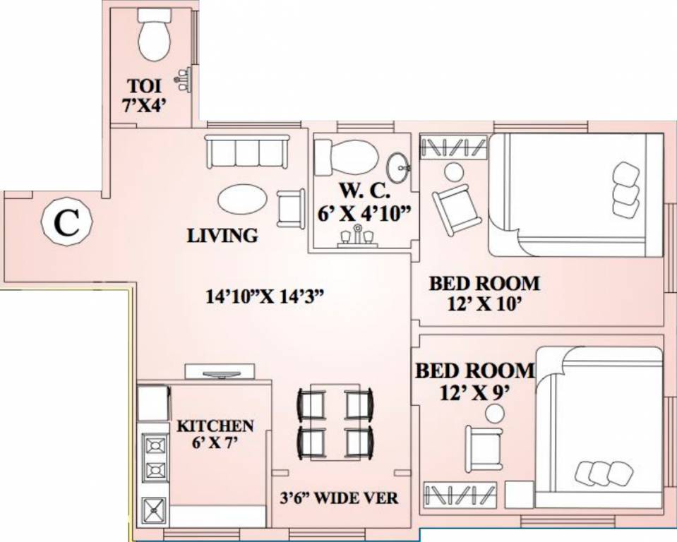 Unique Infinite (2BHK+1T (892 sq ft) 892 sq ft) Unique Infinite (2BHK+1T (892 sq ft) 892 sq ft)