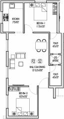 Greenwich Soodiamman Pet Street (2BHK+2T (819 sq ft) 819 sq ft)