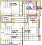 Chaitanyar Premium Apartments (2BHK+2T (1,013 sq ft) 1013 sq ft)