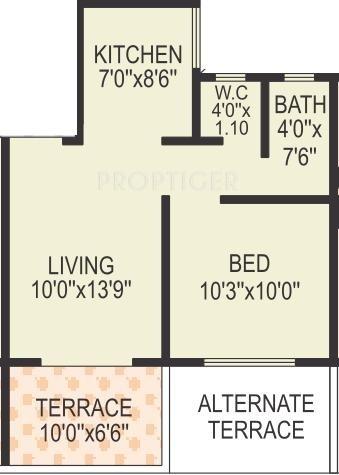 Kamalraj Shivdarshan (1BHK+1T (590 sq ft) 590 sq ft)