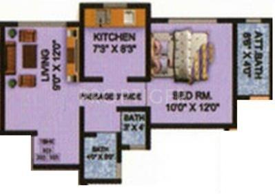 Shree Ramkrishna Sawlaram Bhane Residency (1BHK+1T (625 sq ft) 625 sq ft)