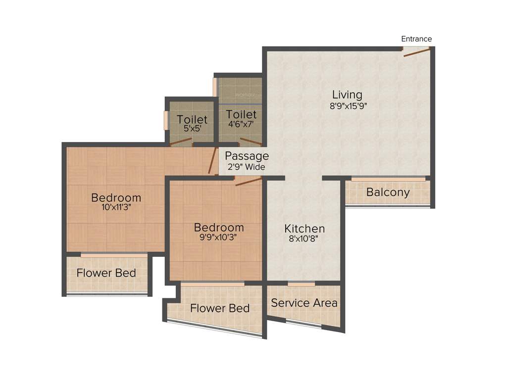 Pattathu Pearl Residency (2BHK+2T (1,255 sq ft) 1255 sq ft)