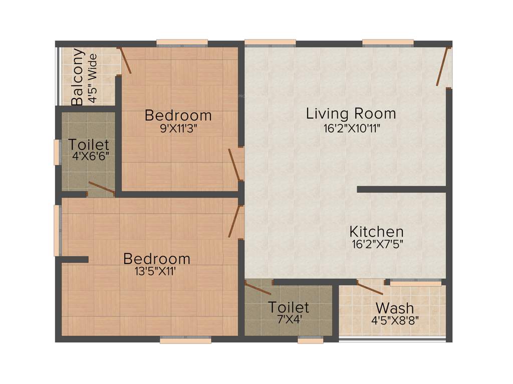 EAPL Sri Tirumala Flora (2BHK+2T (1,008 sq ft) 1008 sq ft)
