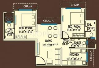 Chandak Sparkling Wings (2BHK+3T (875 sq ft) 875 sq ft) Chandak Sparkling Wings (2BHK+3T (875 sq ft) 875 sq ft)