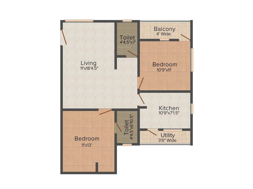 EAPL Sri Tirumala Harmony (2BHK+2T (1,071 sq ft) 1071 sq ft)