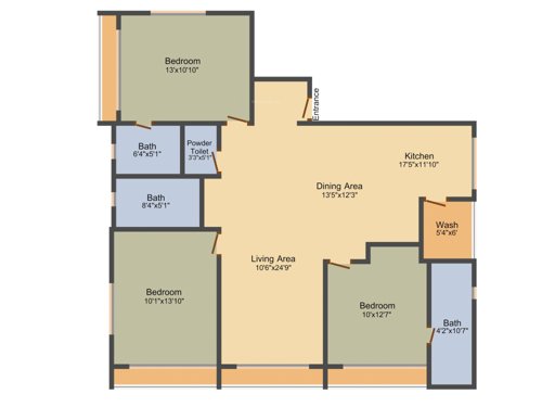 Narayan Krupal Pride (3BHK+4T (1,999 sq ft) 1999 sq ft)