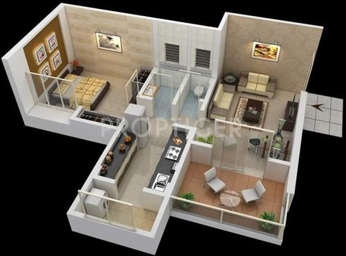 Baxter Arista (1BHK+1T (685 sq ft) 685 sq ft)