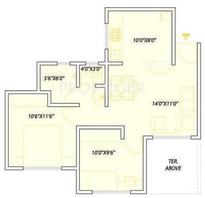 Pate Golden Petals (2BHK+2T (1,612 sq ft) 1612 sq ft) Pate Golden Petals (2BHK+2T (1,612 sq ft) 1612 sq ft)