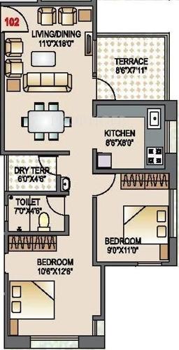 S D Mokate Construction Mokate Towers (2BHK+2T (918 sq ft) 918 sq ft)