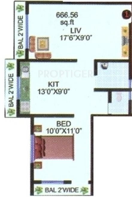 Shree Sai Samarth Construction Mauli Darshan (1BHK+1T (666 sq ft) 666 sq ft) Shree Sai Samarth Construction Mauli Darshan (1BHK+1T (666 sq ft) 666 sq ft)
