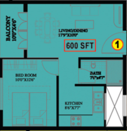 Majestic Elevation Kanchana and Rachana (1BHK+1T (600 sq ft) 600 sq ft)