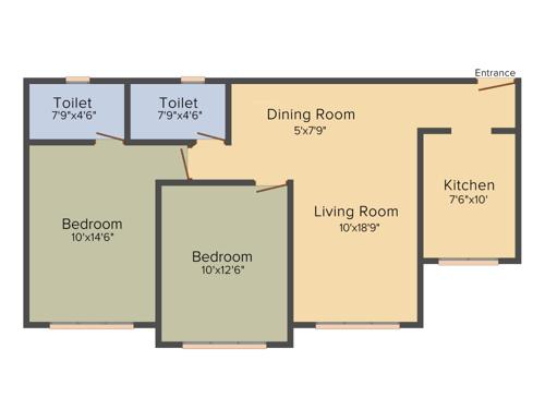 Relstruct Giri Niwas (2BHK+2T (1,000 sq ft) 1000 sq ft)