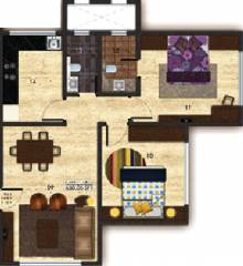 Jadhwani Krimson Splendour (2BHK+2T (1,073 sq ft) 1073 sq ft)