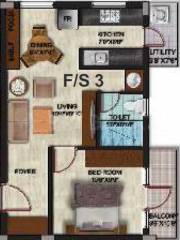 Ascent Akilam Srinivas Krishna (1BHK+1T (676 sq ft) 676 sq ft)