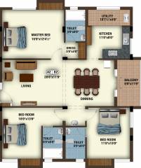 Griha Construction Venkatadri (3BHK+3T (1,643 sq ft) 1643 sq ft)