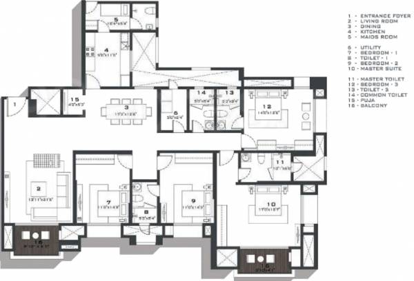 Hiranandani Gardens Birchwood (4BHK+4T (2,451 sq ft) + Servant Room 2451 sq ft) Hiranandani Gardens Birchwood (4BHK+4T (2,451 sq ft) + Servant Room 2451 sq ft)