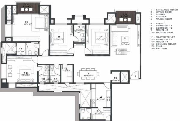 Hiranandani Gardens Birchwood (4BHK+4T (2,474 sq ft) + Servant Room 2474 sq ft) Hiranandani Gardens Birchwood (4BHK+4T (2,474 sq ft) + Servant Room 2474 sq ft)